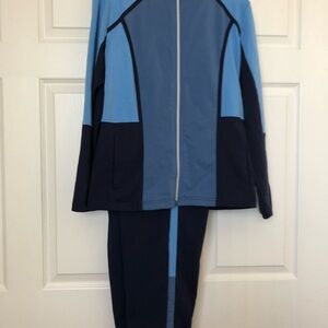 Blue and Black Track Suit